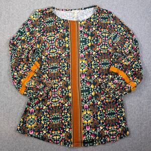 Matilda Jane Moments With You At The Pumpkin Patch Tunic Top Women's Small Boho